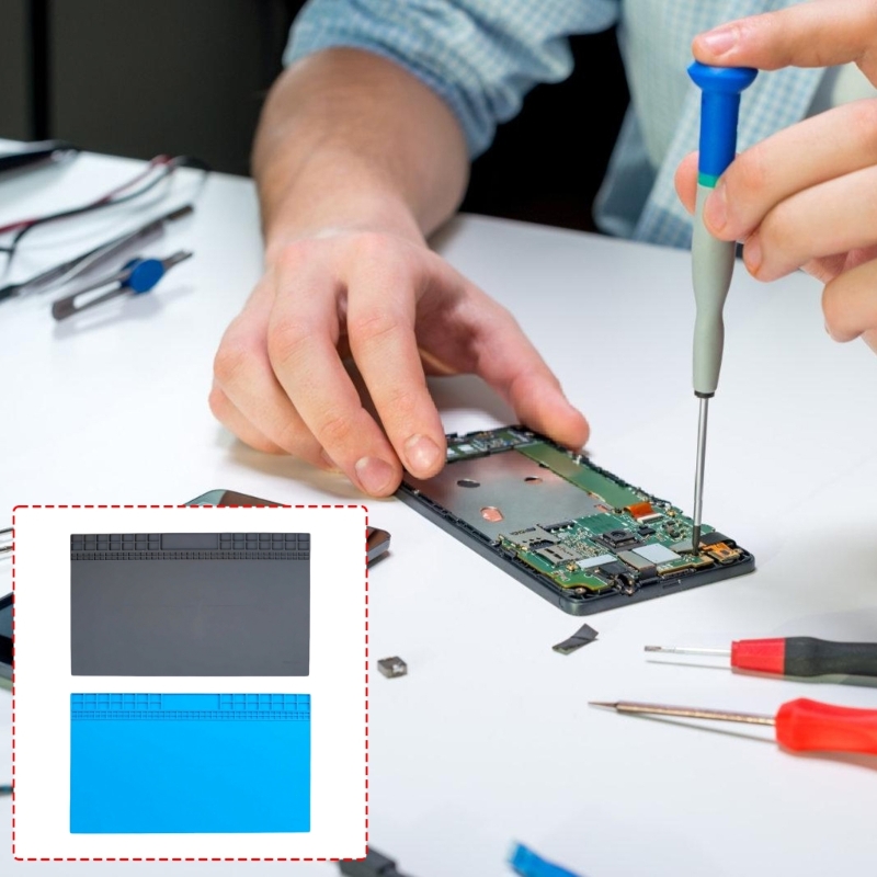 Electronics Repair Guide - Electronics Repair Pad แผ่นงานซิลิโคน 60x35 ซม.