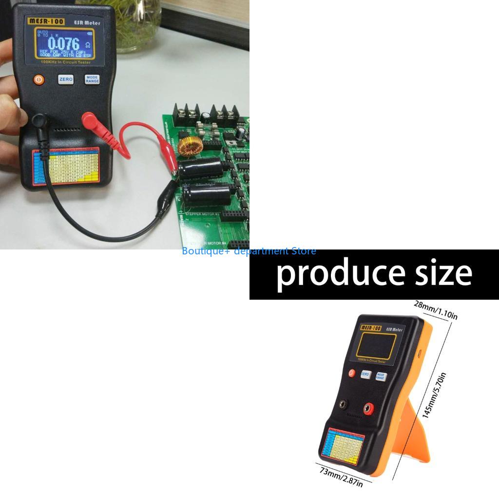 Electronics Repair Guide - E1PD เครื่องทดสอบการตกตะกอนแบบใช้มือถือสำหรับคอนเดนเซอร์ Series การวัดความต้านทาน 100kHz