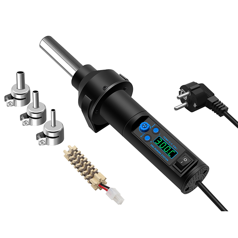 LCD ปรับความร้อนอิเล็กทรอนิกส์ - Hot Air Station 858 บทวิจารณ์และราคา