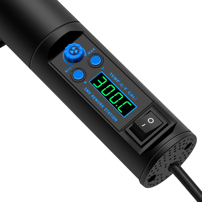 LCD ปรับความร้อนอิเล็กทรอนิกส์ - Hot Air Station 858 บทวิจารณ์และราคา