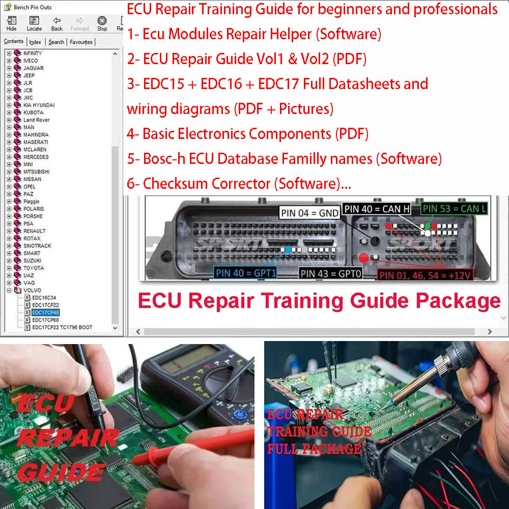 คู่มือการฝึกอบรมการซ่อม ECU คู - Electronics Repair Guide บทวิจารณ์และราคา