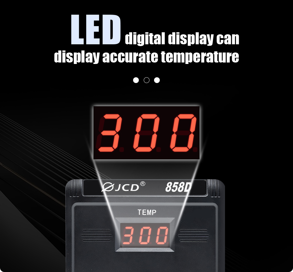 ปืนลมร้อน JCD รุ่น 858D 700W ส - Hot Air Station 858 บทวิจารณ์และราคา