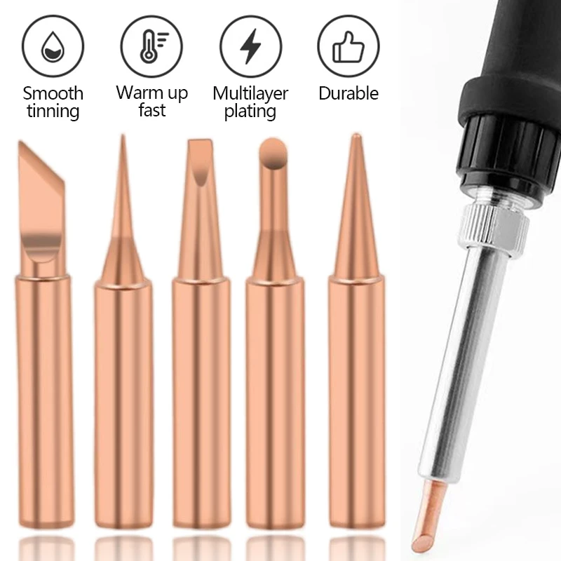 ชุดหัวแร้งทองแดงแท้ 5 ชิ้น/ชุด - Electronics Repair Kit With Soldering Iron บทวิจารณ์และราคา
