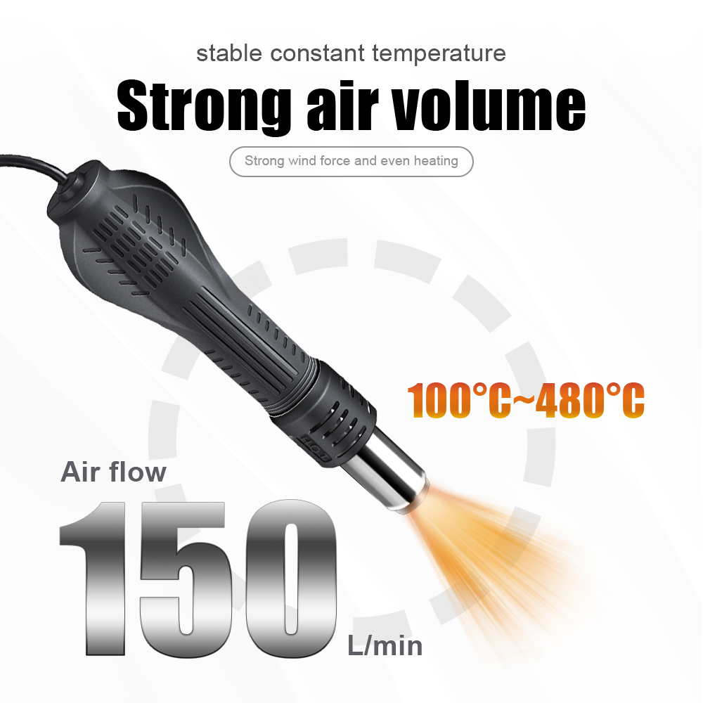 2 in 1 750W HOT AIR GUN จอแสดง - Hot Air Station 858 บทวิจารณ์และราคา