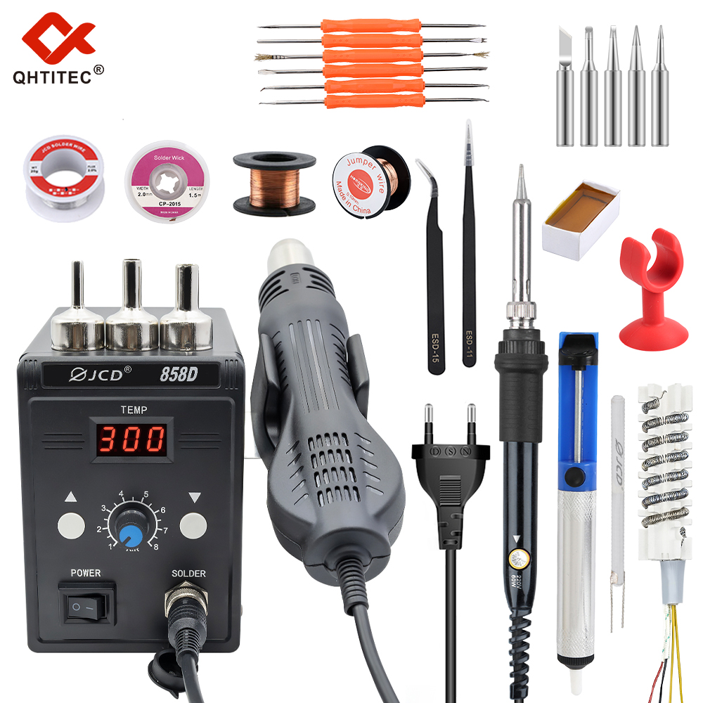 Jcd ปืนลมร้อน858D อุปกรณ์เชื่อ - Hot Air Station 858 บทวิจารณ์และราคา