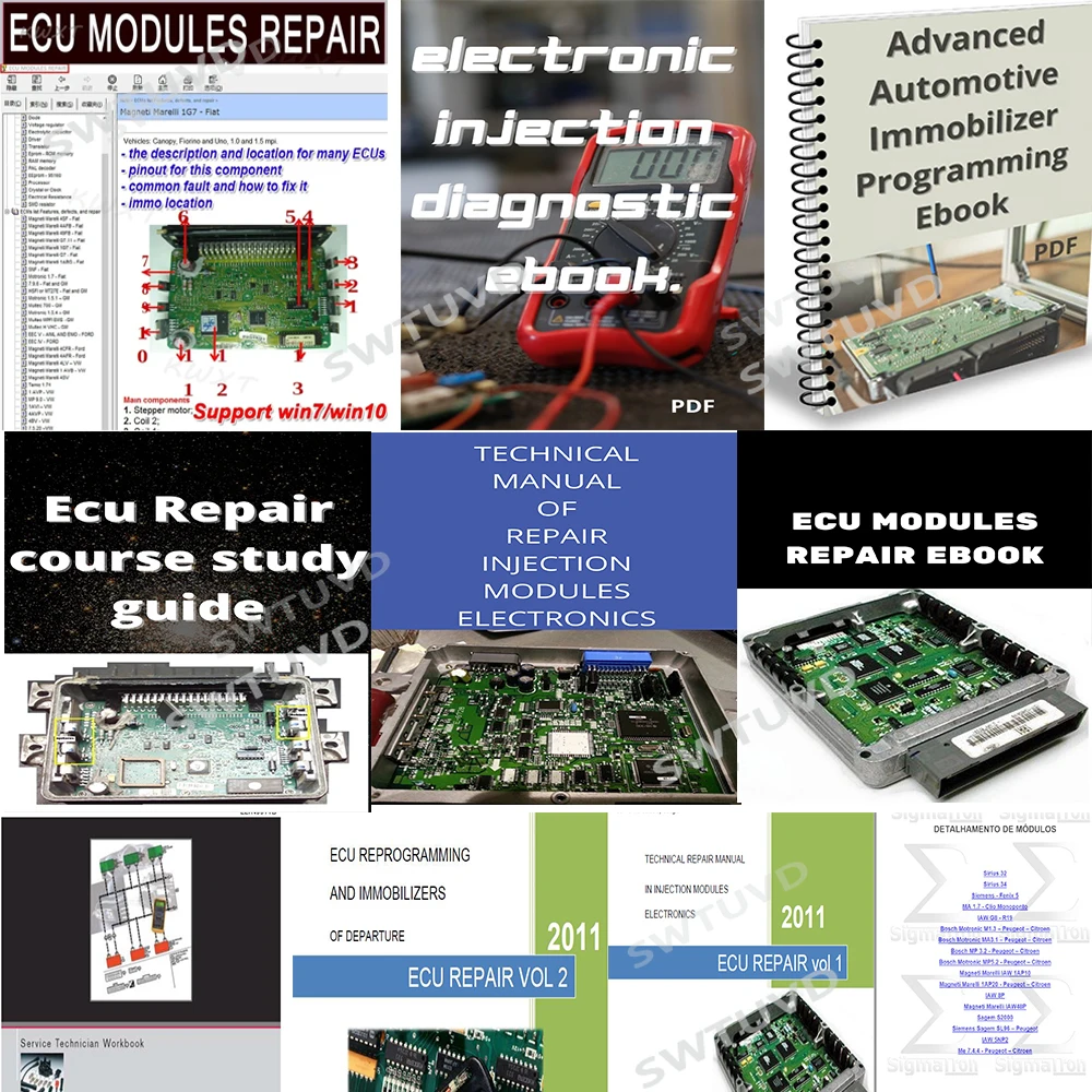 แผ่นข้อมูลซ่อมแซม ECU 10ชิ้นชุ - Electronics Repair Guide บทวิจารณ์และราคา