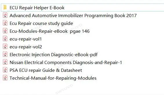 แผ่นข้อมูลซ่อมแซม ECU 10ชิ้นชุ - Electronics Repair Guide บทวิจารณ์และราคา
